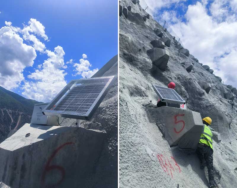 水電站邊坡爆破振動(dòng)監(jiān)測(cè)圖